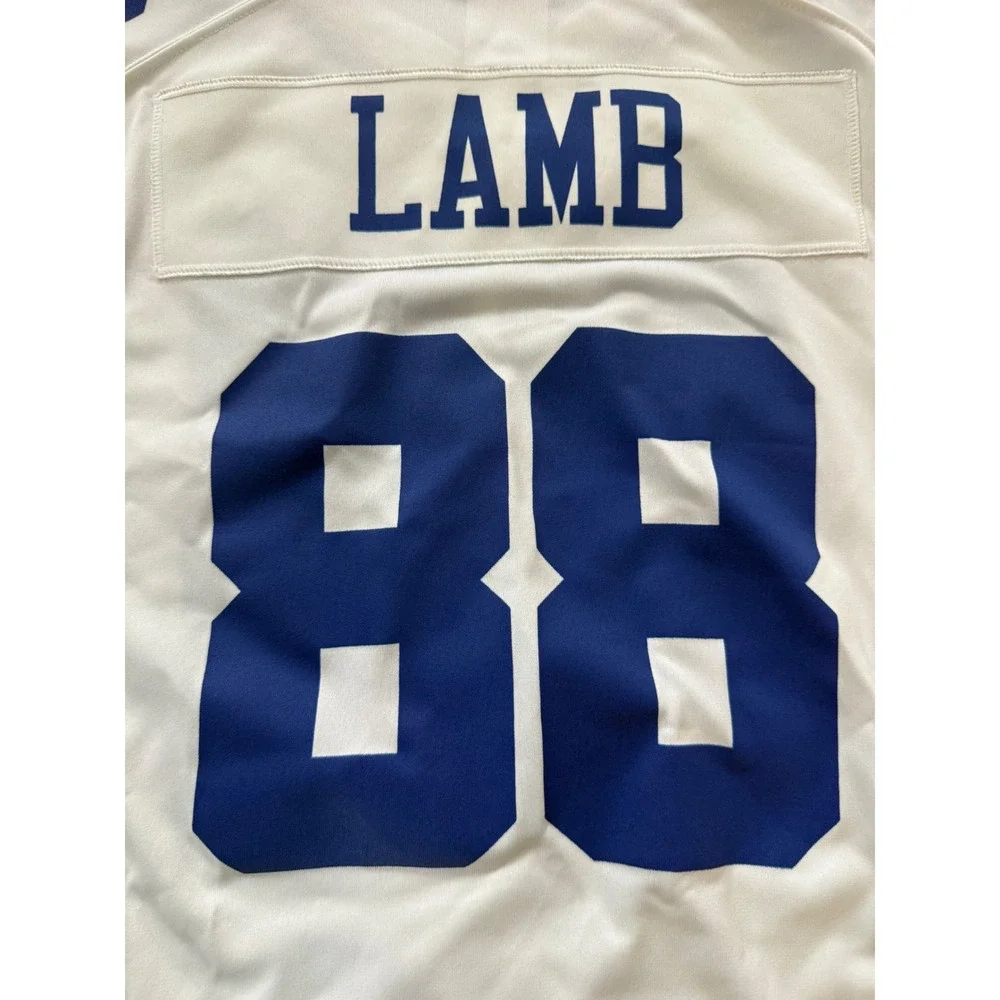 Nike Dallas Cowboys CeeDee Lamb 88 Jersey Mens Medium White NFL On Field